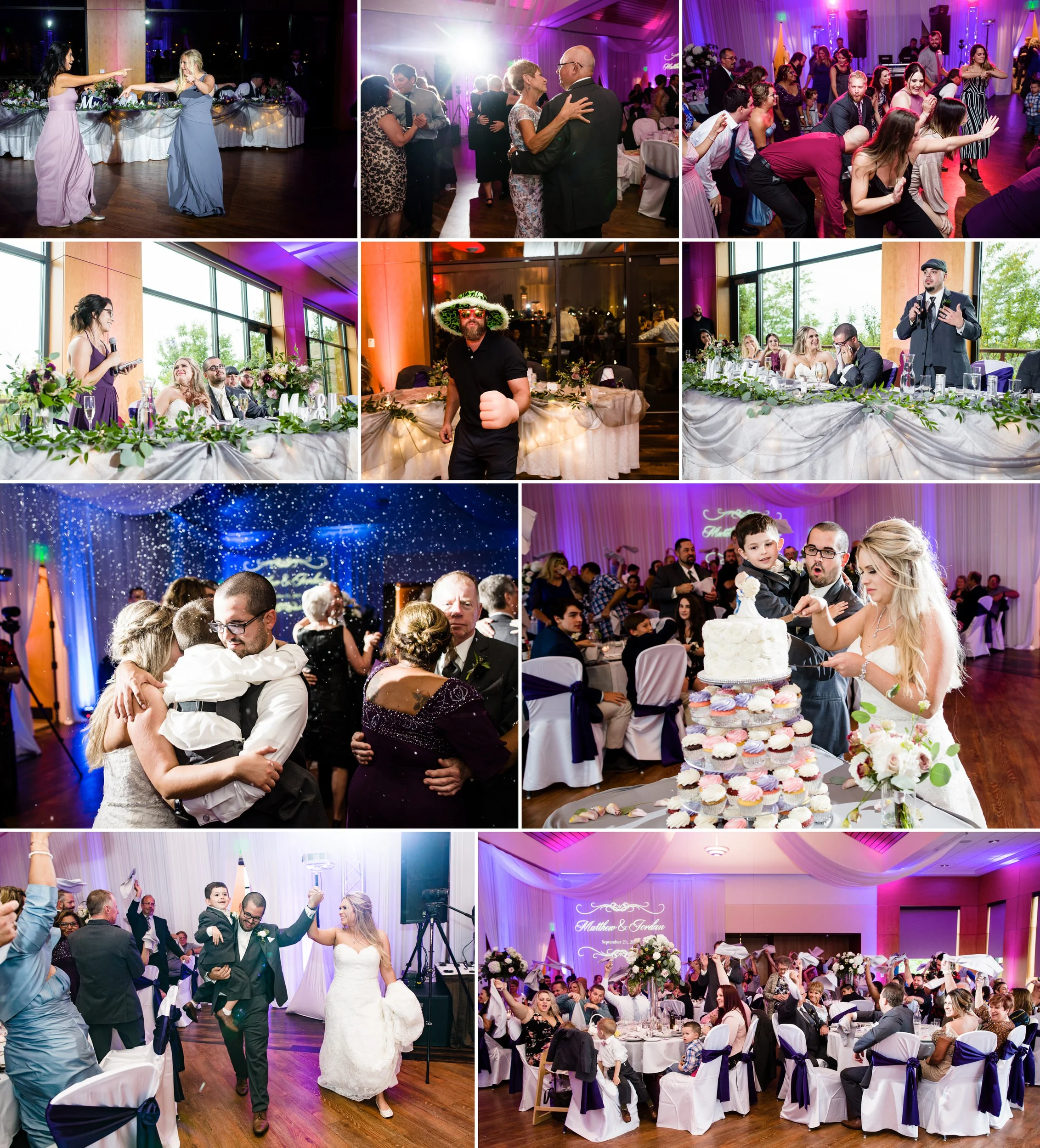 Wedding reception fun at Centennial Park.