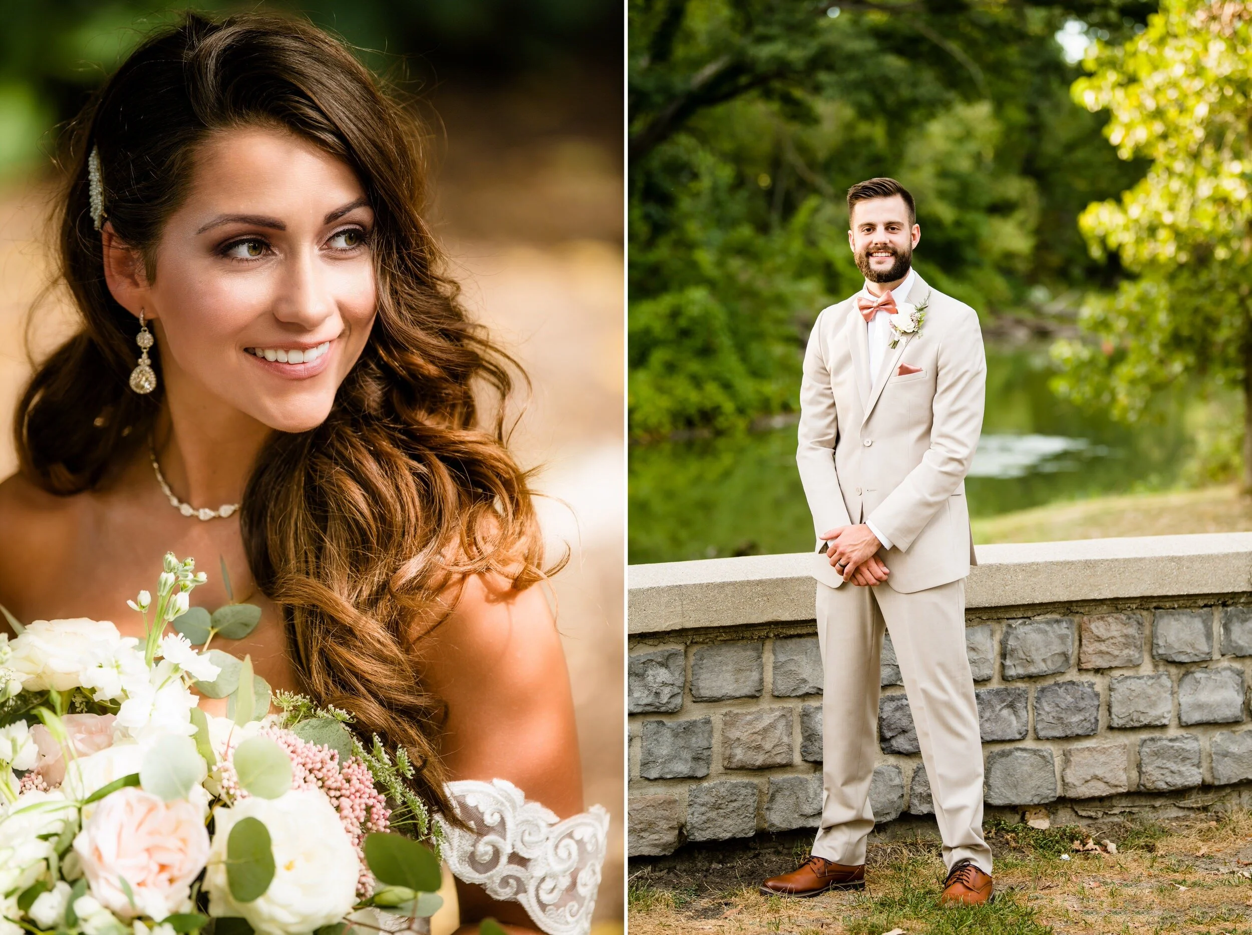 Outdoor Summer Wedding In Garden At Aberdeen Manor