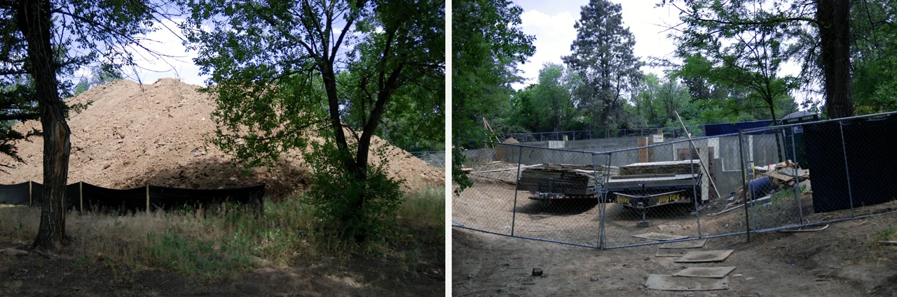 George Löf house site, July 2013