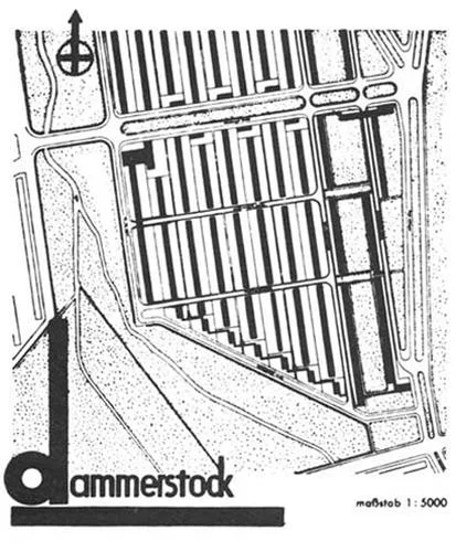 Zeilenbau orientation, as exemplified by Dammerstock housing scheme by Walter Gropius (1927-28) From: http://www.detail.de/architektur/themen/vom-sanatorium-zum-zeilenbau-000193.html