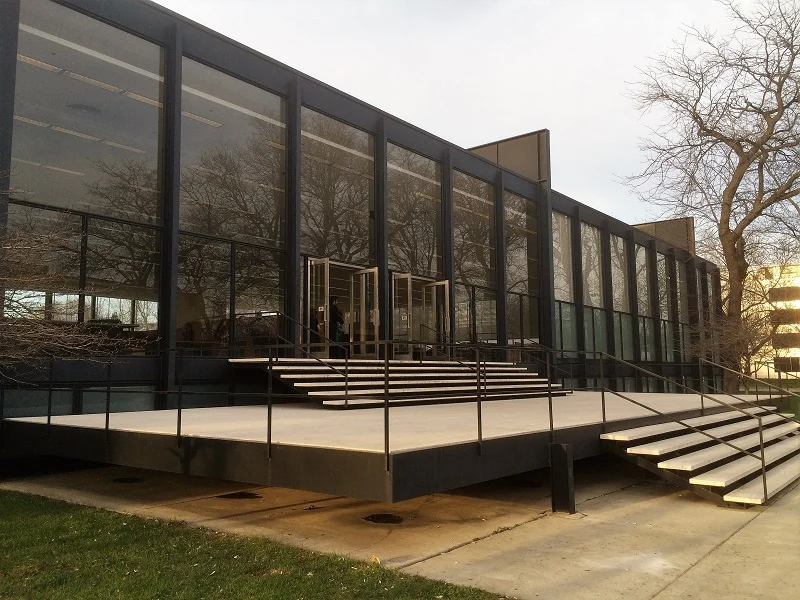 Crown Hall at Illinois Institute of Technology (IIT). South face. Photo ©Anthony Denzer