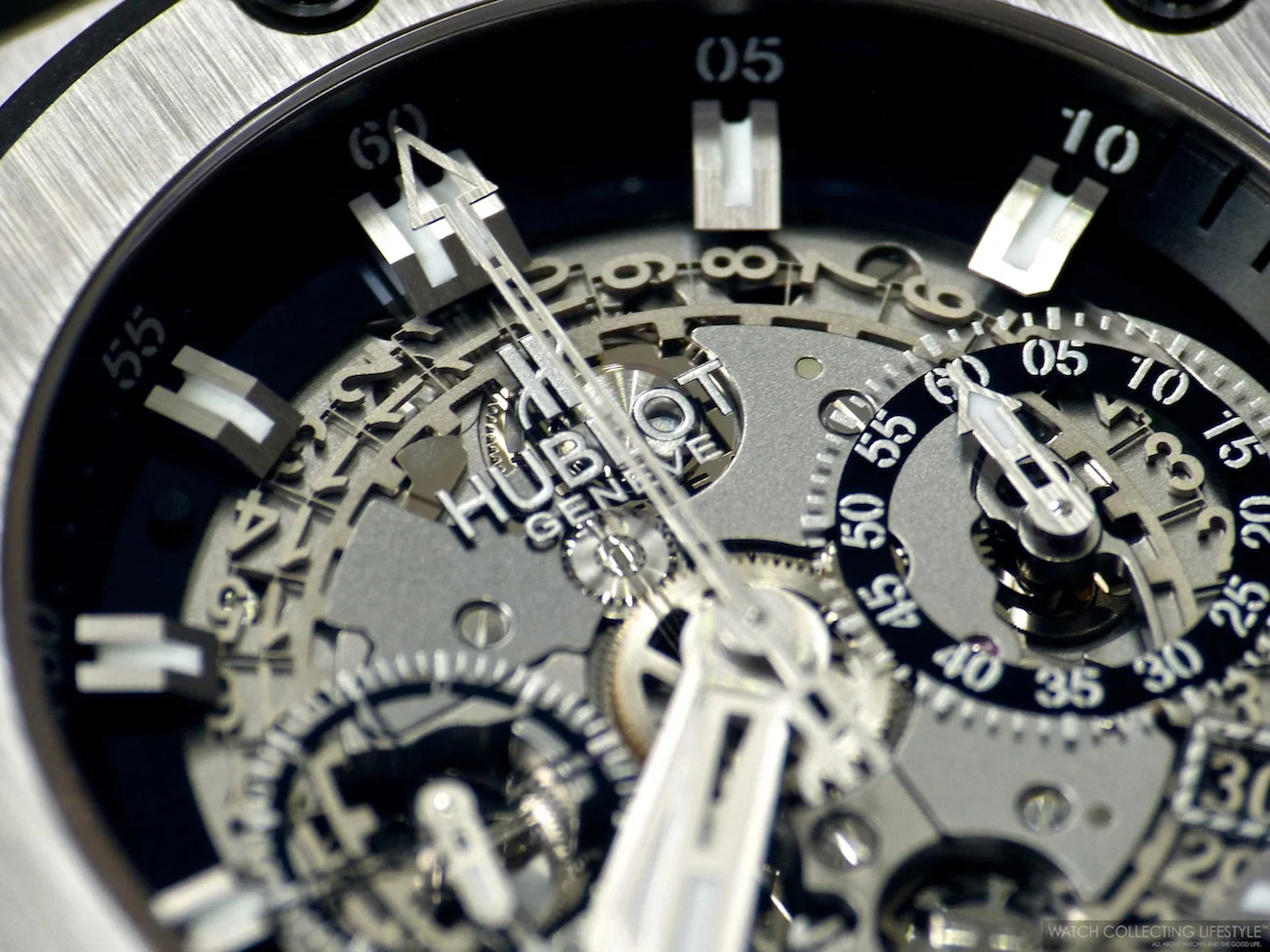 Macros: Hublot King Power Unico Titanium. Massive and Very Well Crafted.