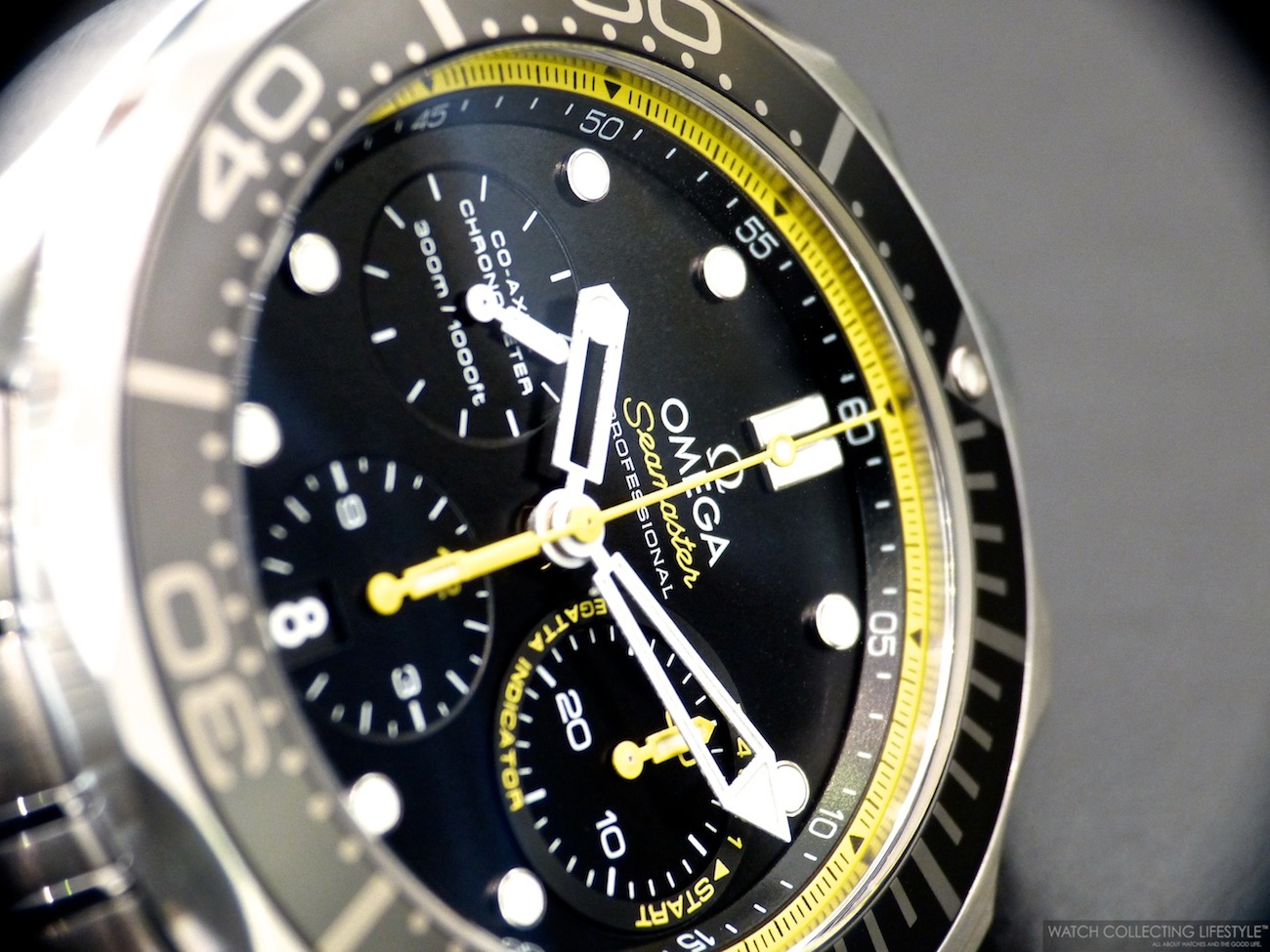 yellow omega watch