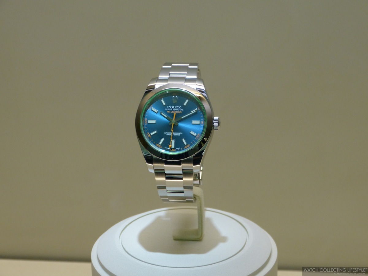 rolex milgauss z blue