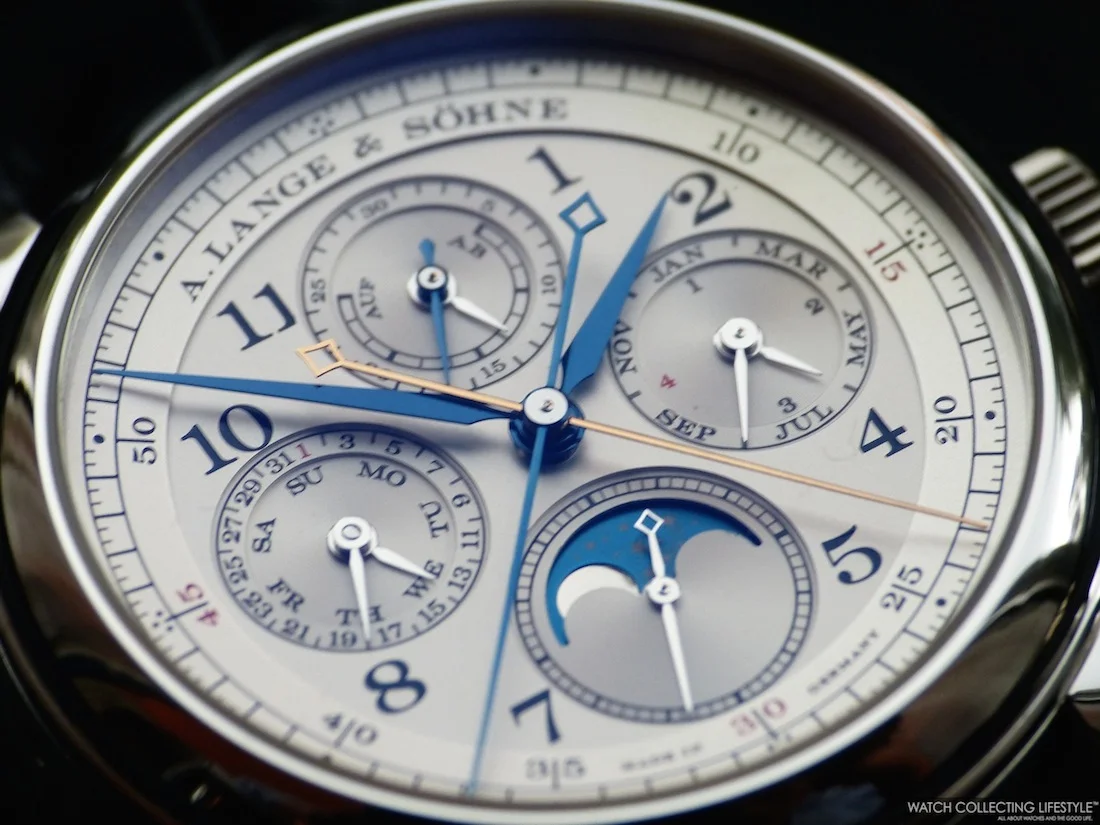 Photo Gallery: A. Lange &amp; Söhne 1815 Rattrapante Perpetual Calendar in Platinum. Doesn't get much better than this. 