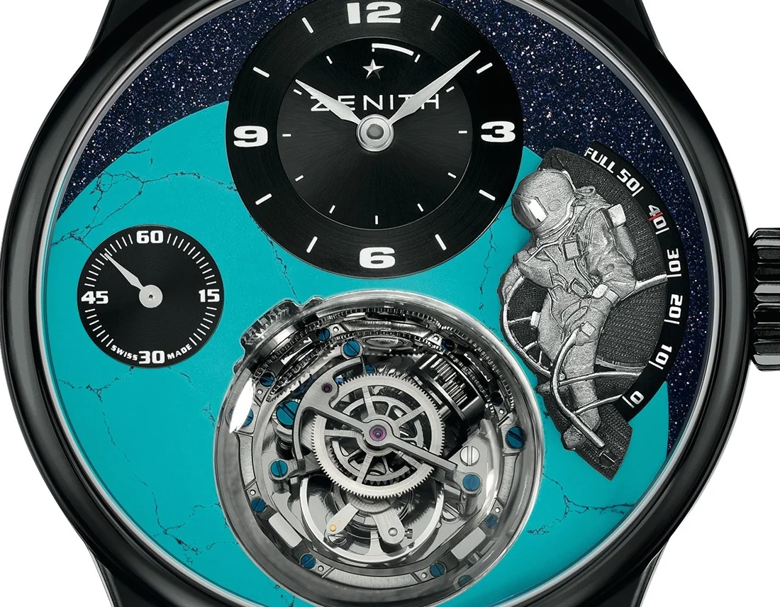 News: Presenting the Zenith Academy Christophe Colomb Tribute to Felix Baumgartner. Jumping from an Altitude of 38,969.4 meters is worth celebrating.