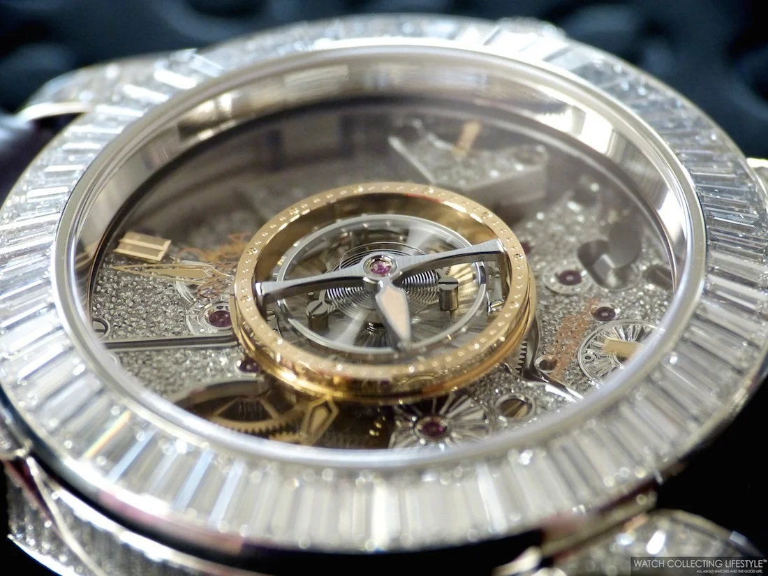 Insider: Omega De Ville Diamond Encrusted Central Tourbillon. Nicknamed 'Bellagio' and Priced at $700K USD.