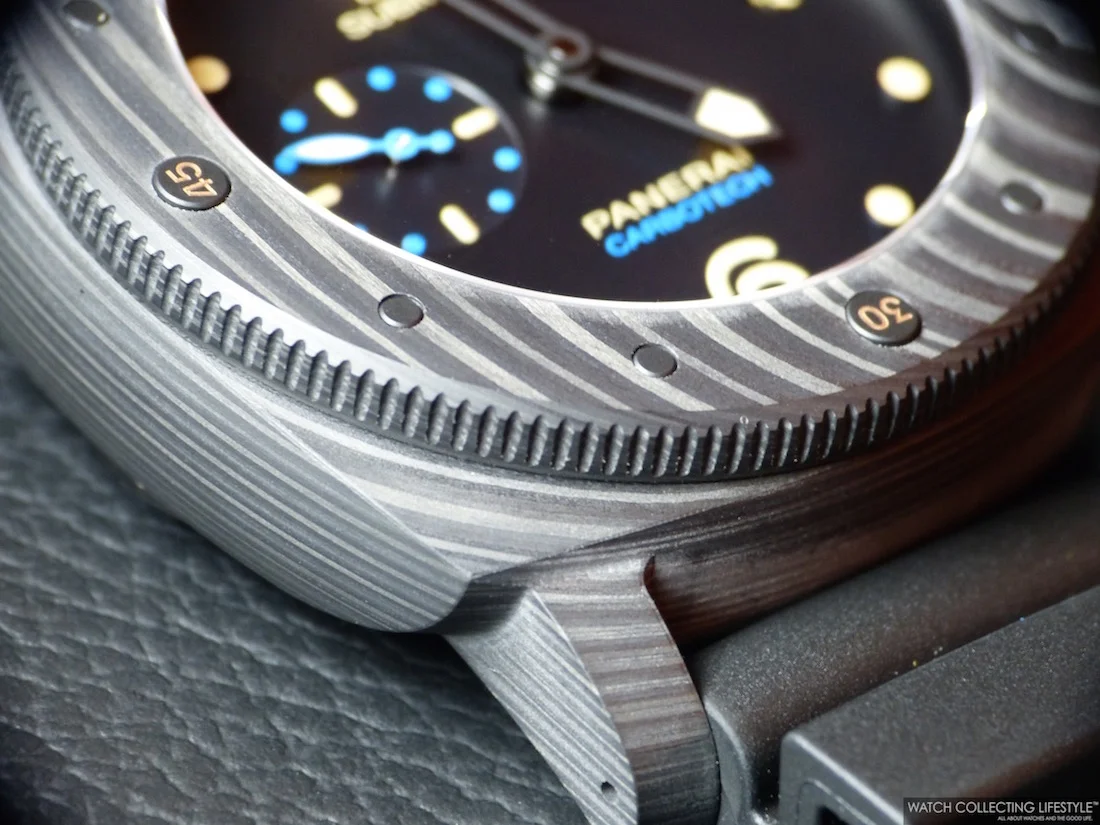 SIHH 2015: Introducing the New Officine Panerai Luminor Submersible 1950 CarboTech 3 Days Automatic PAM 616. Live Pictures and Pricing. 