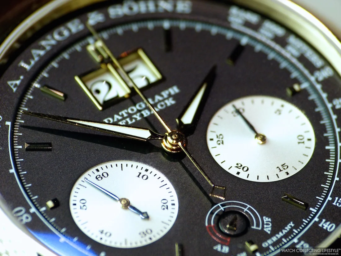 SIHH 2015: Introducing the New A. Lange &amp; Söhne Datograph Up/Down 18K Pink Gold Black Dial. Live Pictures and Pricing. 