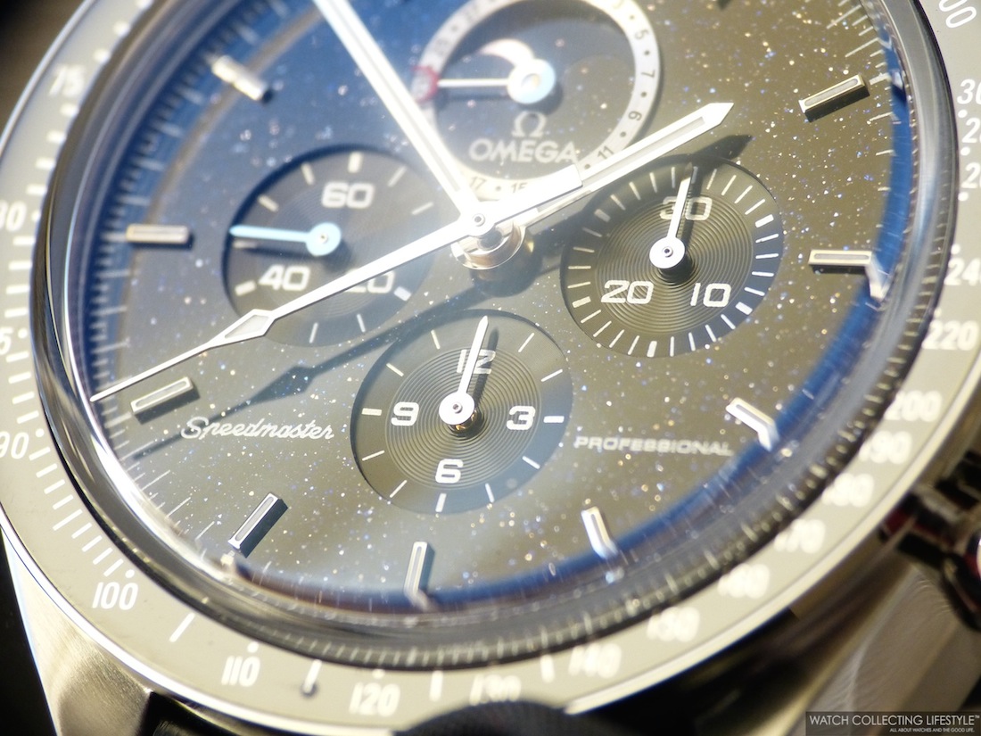 omega speedmaster moonphase aventurine