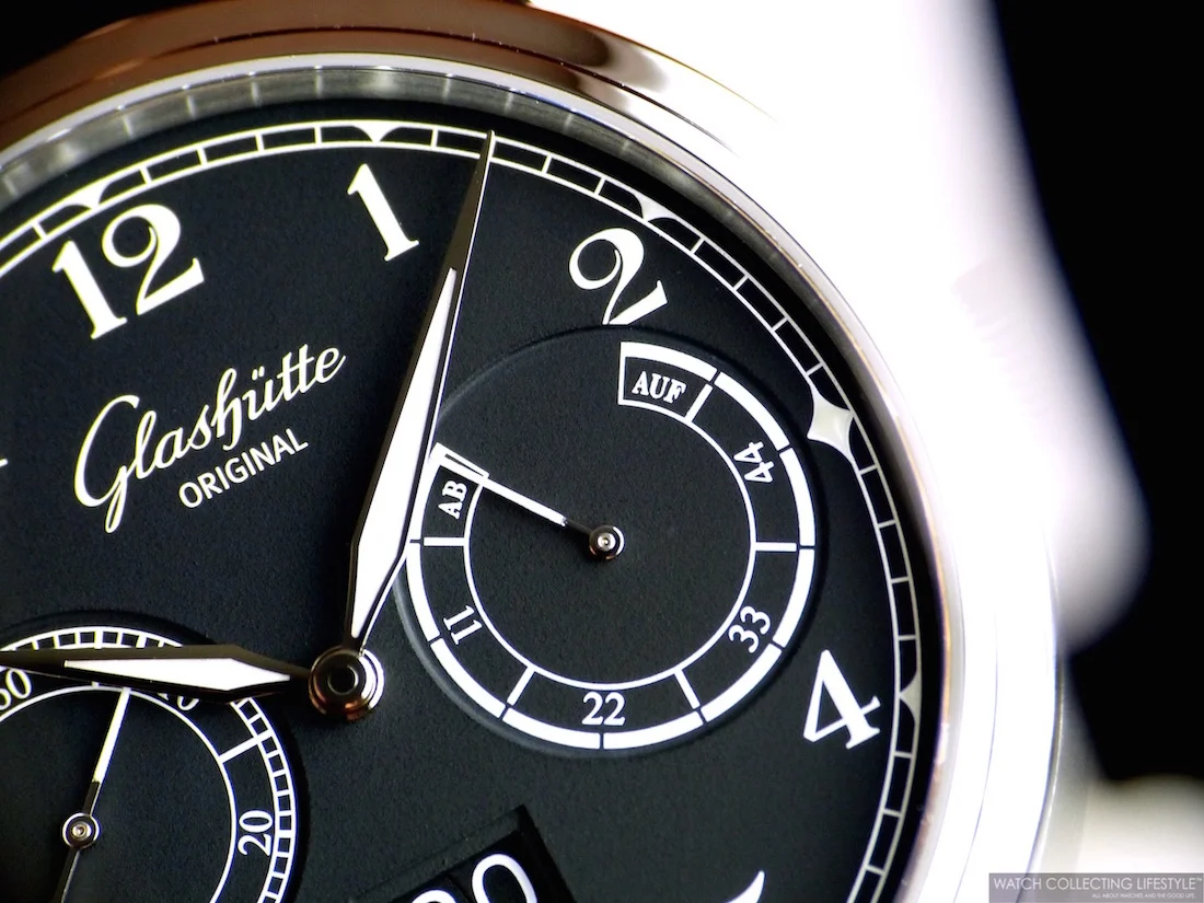 Baselworld 2015: Introducing the Glashütte Original Senator Observer with Black Superluminova Dial. Live Pictures and Pricing.