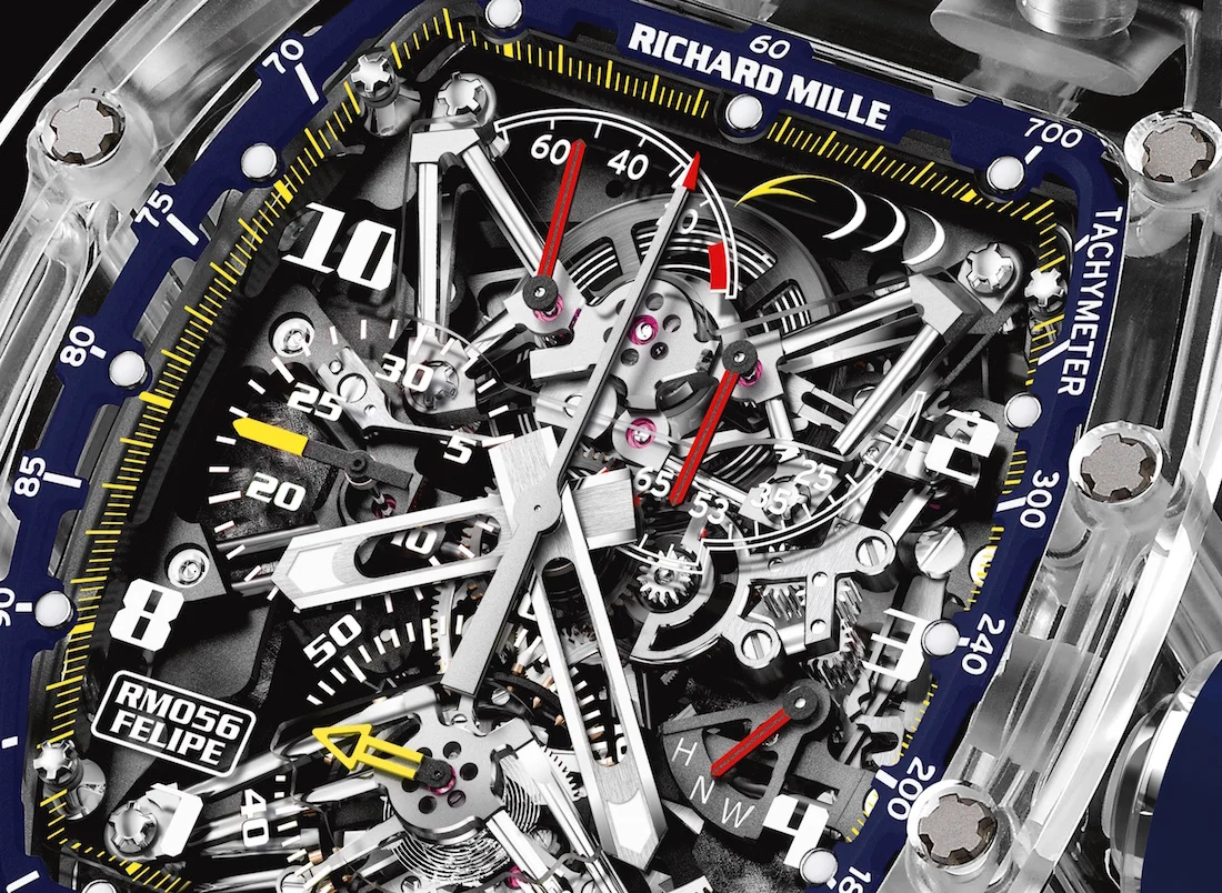 News: Richard Mille Presents Two New Felipe Massa Limited Editions for the 10th Anniversary of Their Partnership. The RM056 Sapphire Tourbillon Chronograph and the RM011 10th Anniversary.