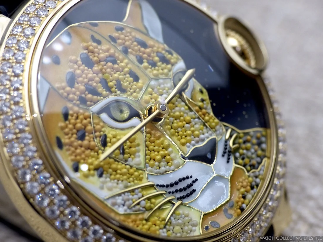 SIHH 2016: Presenting the new Cartier Ballon Bleu de Cartier Enamel Granulation Limited Edition. Hands-on Live Pictures &amp; Pricing.