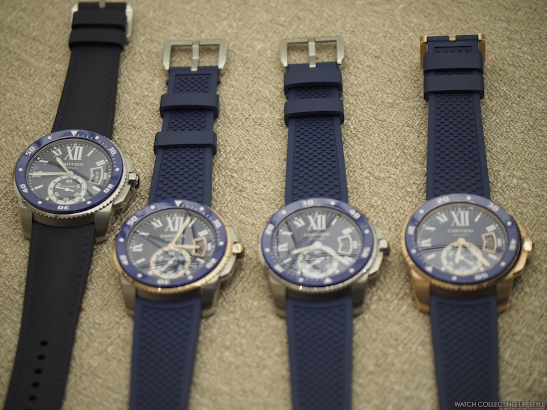 calibre de cartier diver blue watch price