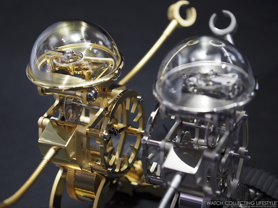 SIHH 2016: Presenting the new MB&F Sherman Limited Edition Desk Clock. Hands-on Live Pictures & Pricing.