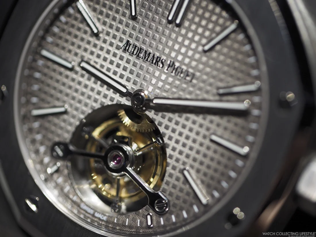 Introducing the New Audemars Piguet Royal Oak Tourbillon Extra-Thin ref. 26510PT and ref. 26516PT in Platinum with Smoked 'Fumé' Grey Dial. A Watch that not Everyone Saw in Person at the SIHH 2016.