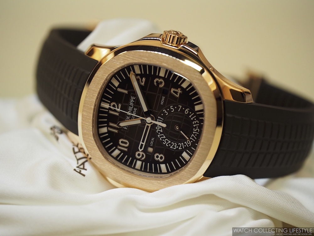 Baselworld 16 Presenting The New Patek Philippe Aquanaut Travel Time Ref 5164r 001 Hands On Review Live Pictures Pricing Watch Collecting Lifestyle