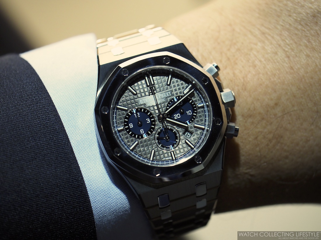 Audemars Piguet Royal Oak Chronograph Titanium Platinum 41mm Slate Dial  Bracelet 26331IP.OO.1220IP.01