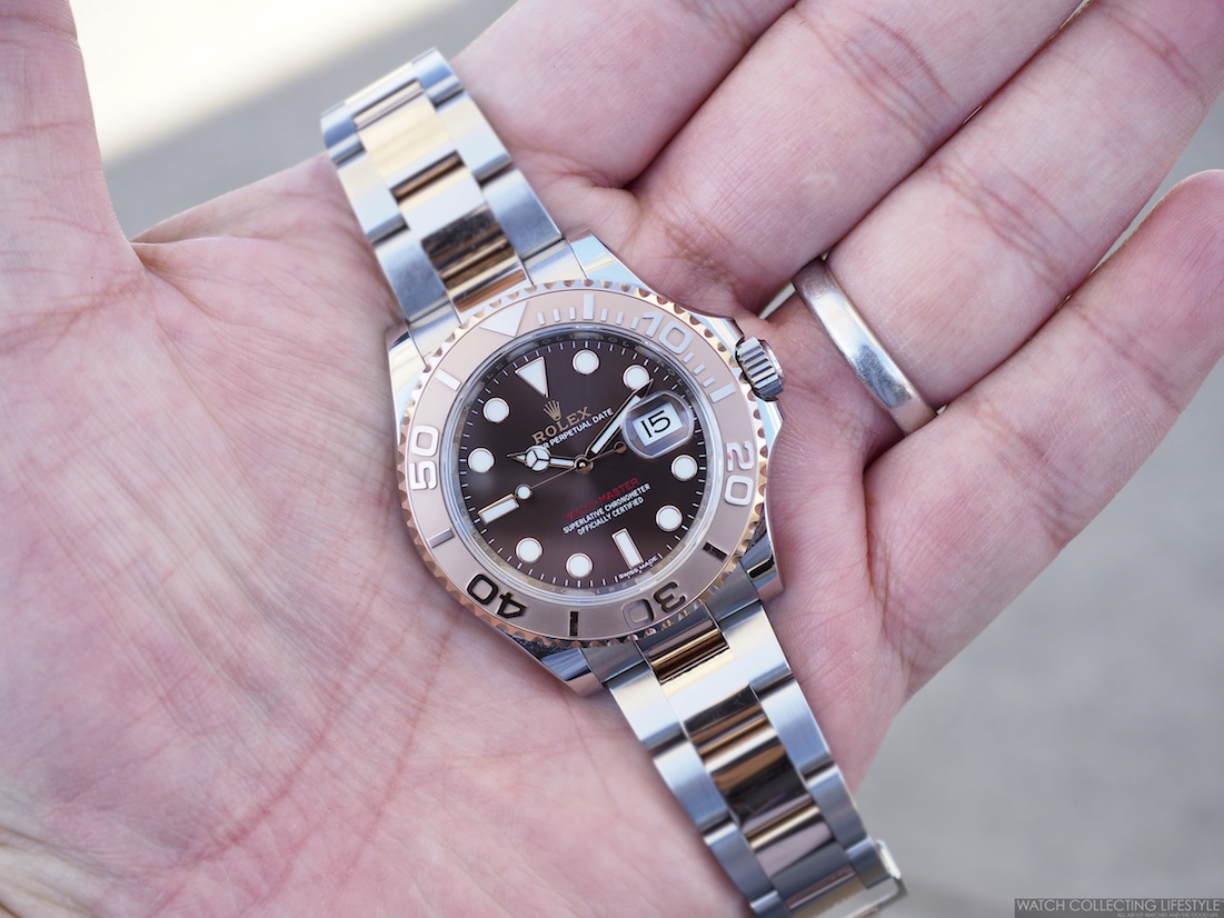 two tone yacht master rose gold