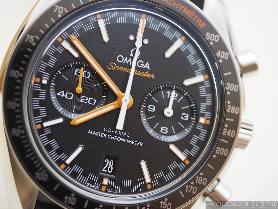 omega speedmaster orange hand