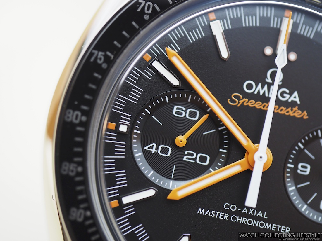 omega speedmaster orange hand