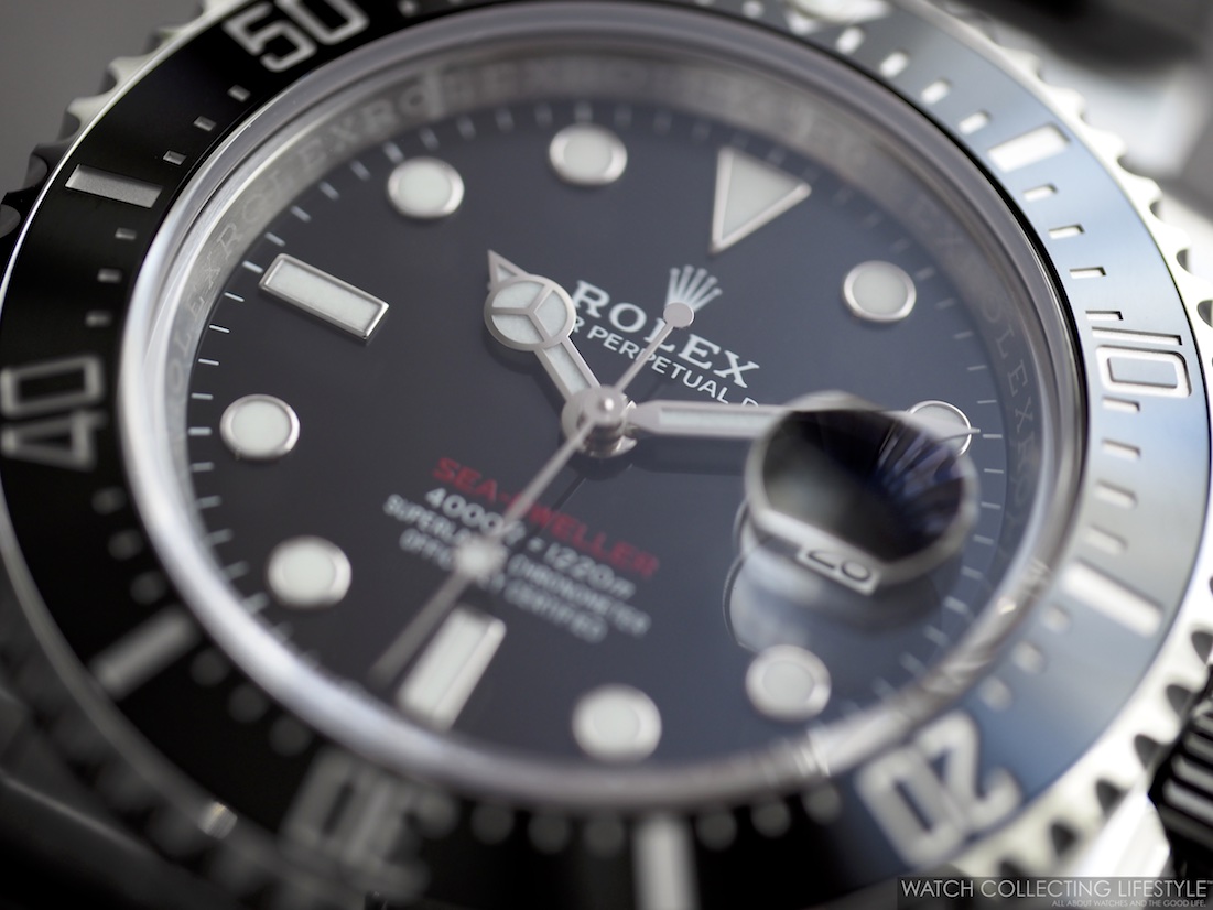 rolex sea dweller single red