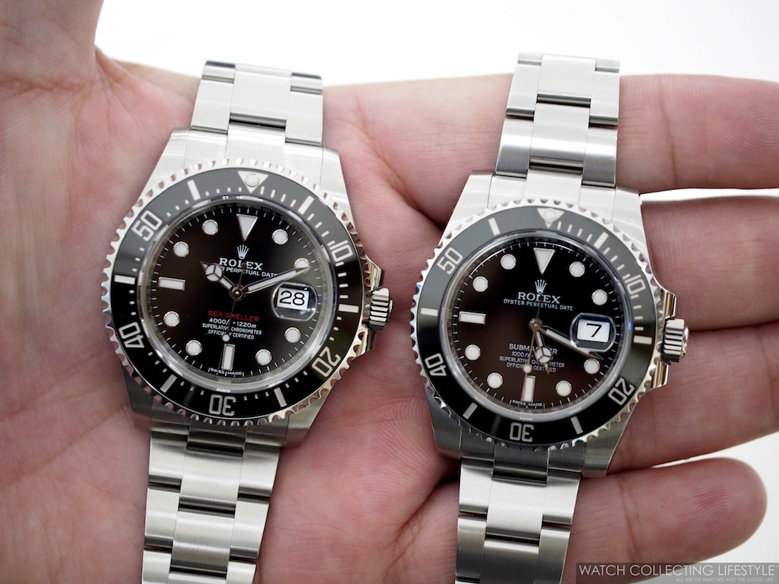 submariner sea dweller difference