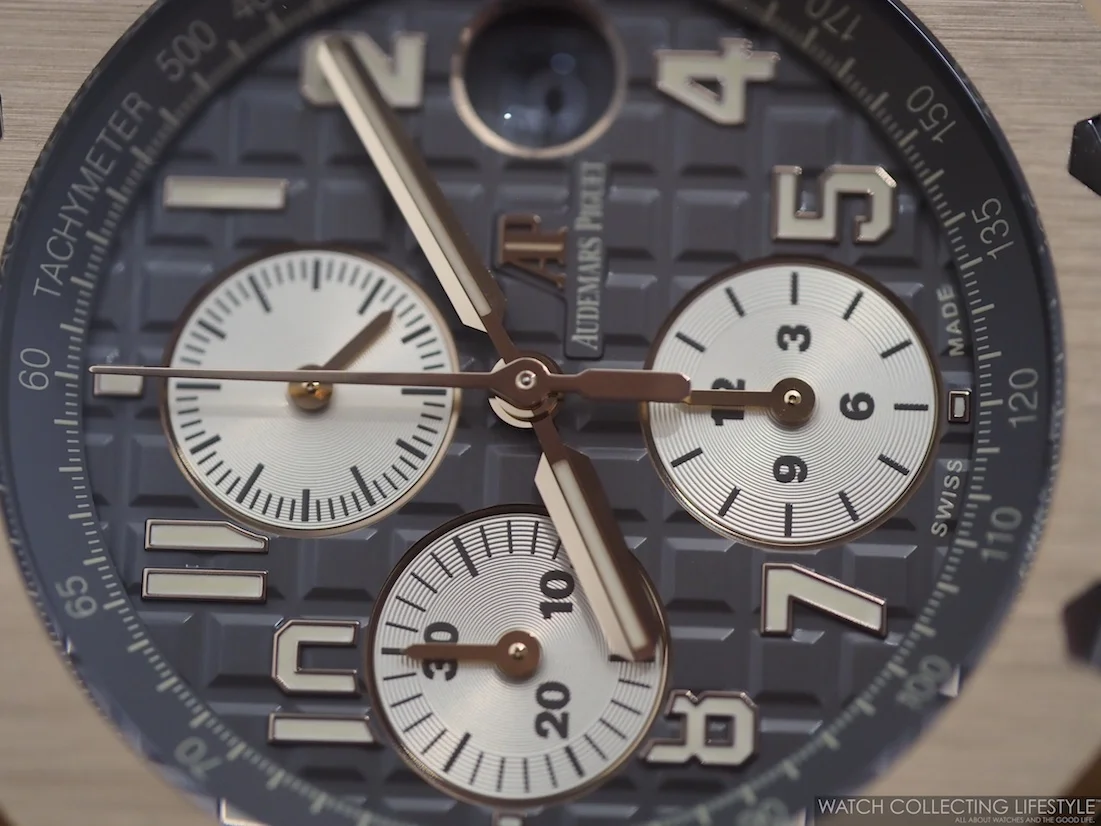 Sihh 2018 Audemars Piguet Royal Oak Offshore 18k Rose Gold With Grey Ruthenium Toned Dial Live Pictures Pricing Watch Collecting Lifestyle