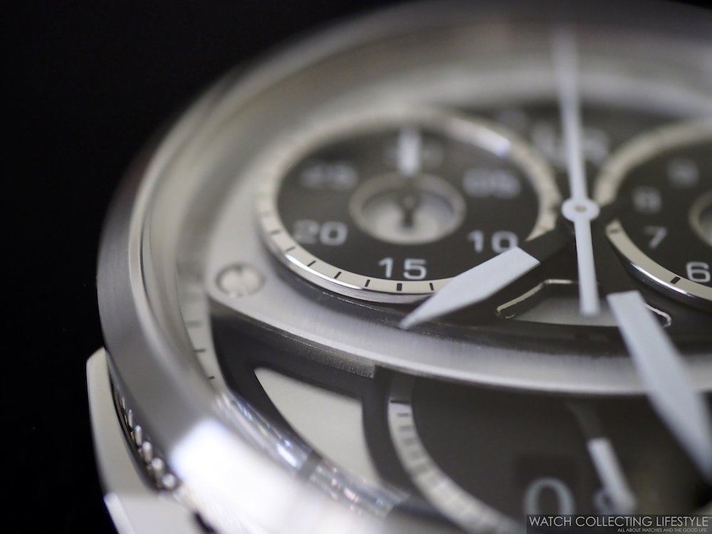 最終決算 エルアンドジェイアール クロノグラフ (飯能本店)/DH53285 中古 メンズ シルバーxブラック文字盤 LJR ステンレススチール  腕時計 S1503 - メンズ腕時計