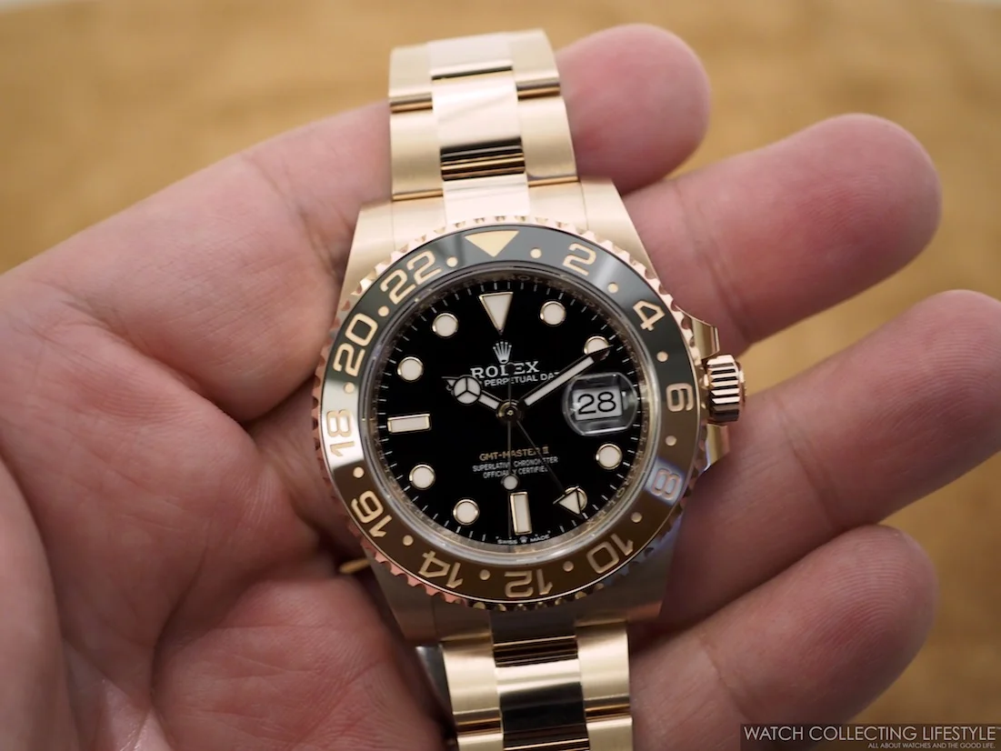 gmt master ii rose gold