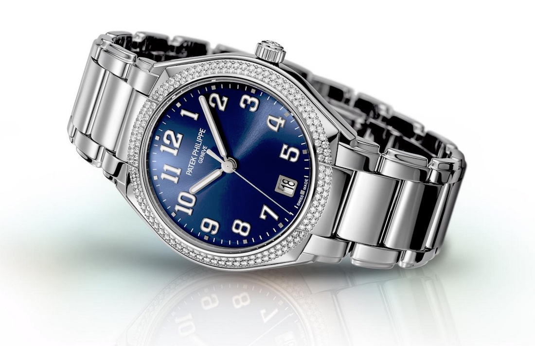 Patek Philippe Twenty~4 women's watch in 18k rose gold with diamonds.