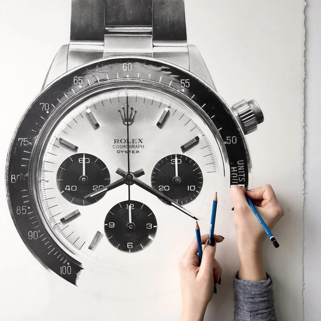 Experience Watch Art Pencil Drawings By Julie Kraulis An Incredible Pencil Artist That Brings Watches To Life Watch Collecting Lifestyle