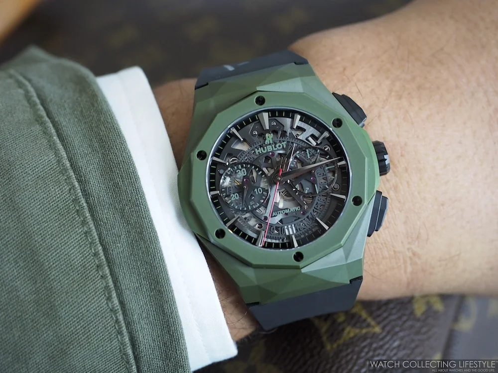 Insider Hublot Classic Fusion Aerofusion Chronograph Orlinski Mexico A 30 Piece Limited Edition In Green Ceramic Watch Collecting Lifestyle