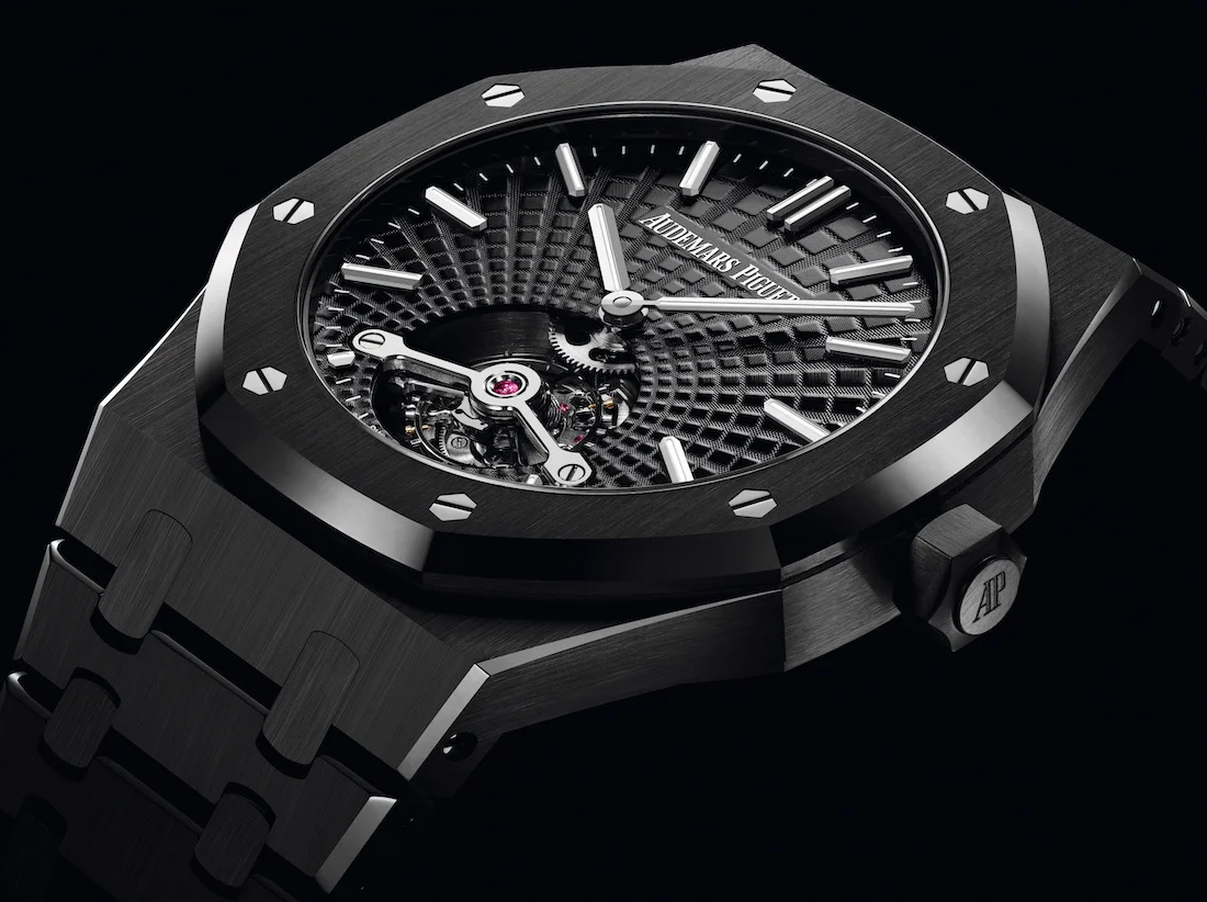 SIHH 2019: Audemars Piguet Royal Oak Tourbillon Extra-Thin Black Ceramic ref. 26522CE. A 100-Piece Limited Edition.