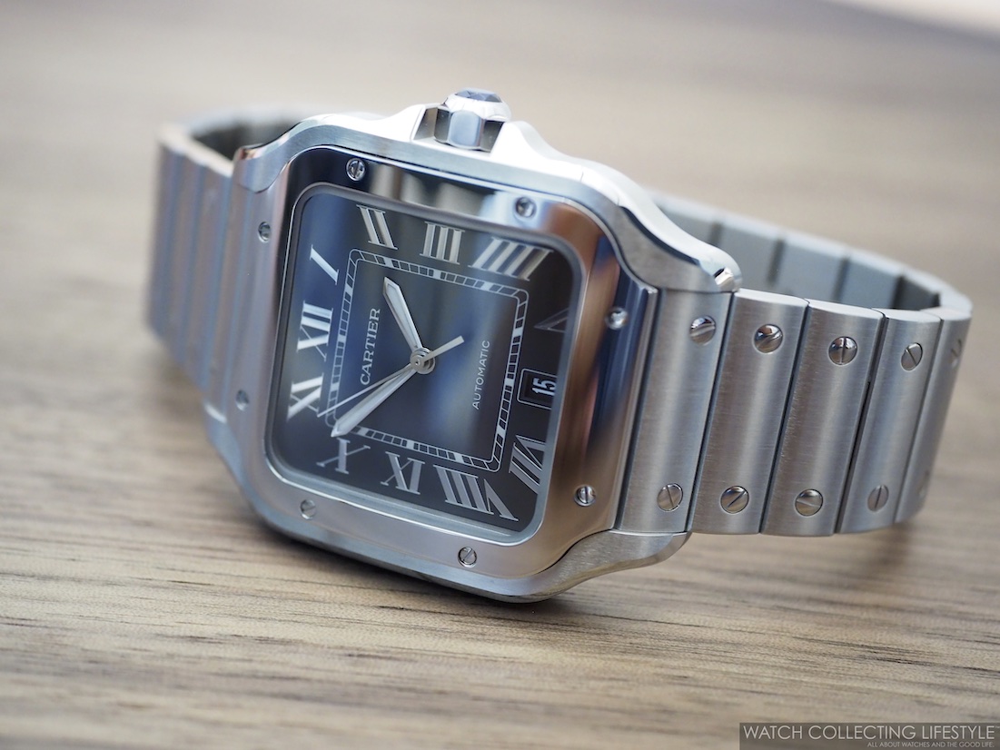 cartier santos blue