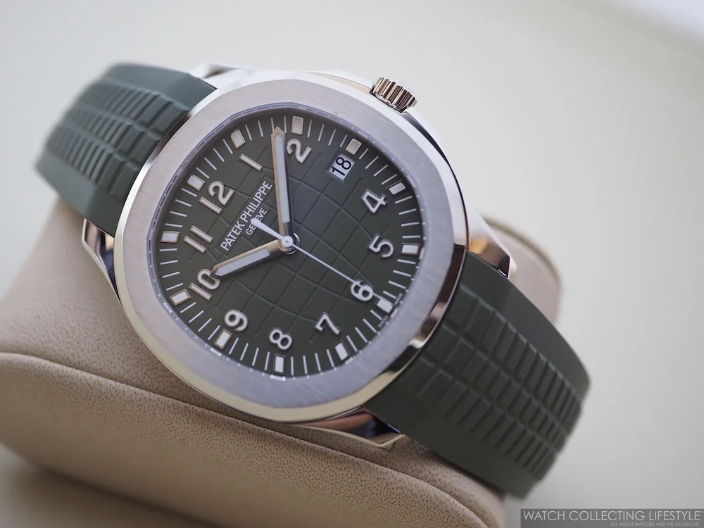 Baselworld 19 Patek Philippe Aquanaut Khaki Green Ref 5168g 010 Live Pictures Price Watch Collecting Lifestyle