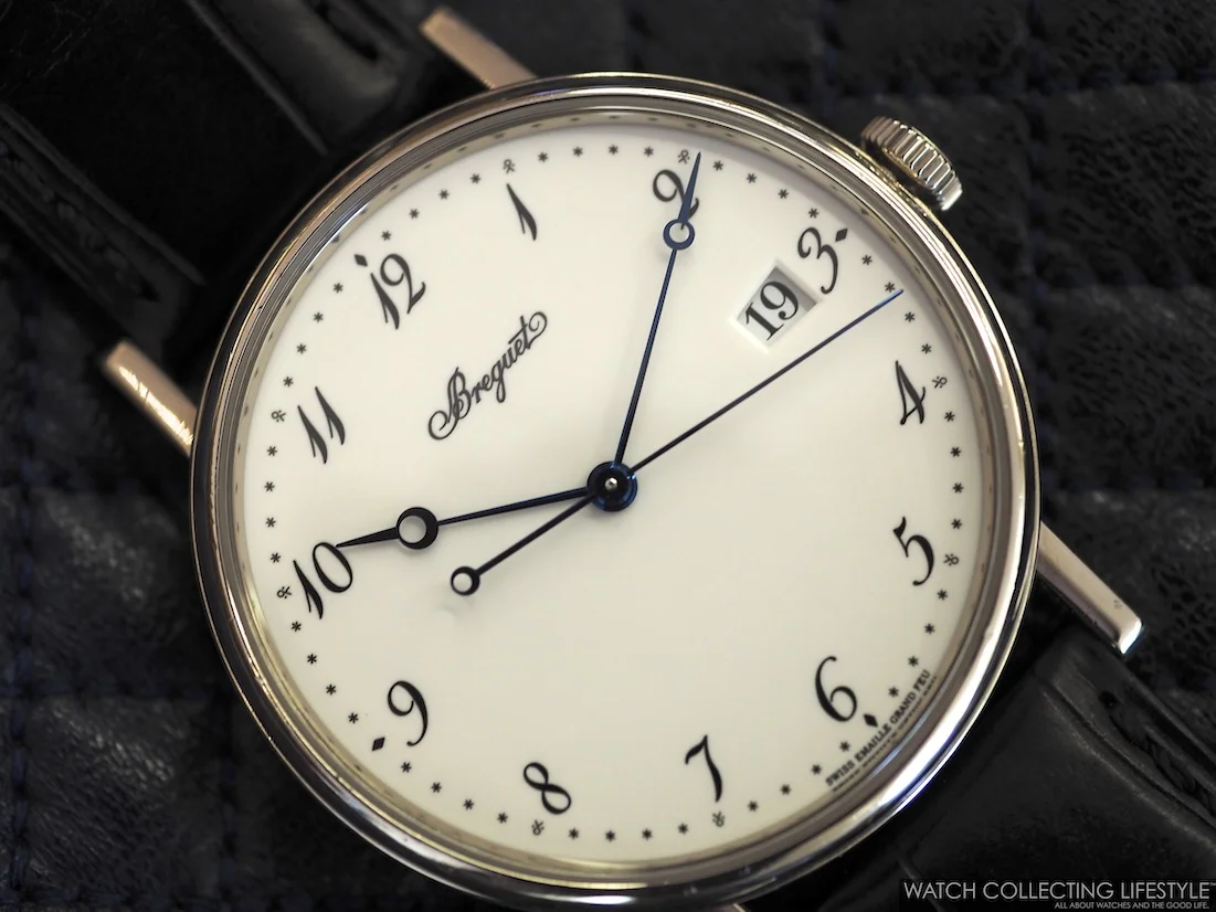 Eye Candy: Breguet Classique 'Grand Feu' Enamel Dial ref. 5177. A Very Understated Piece of Horological Art.