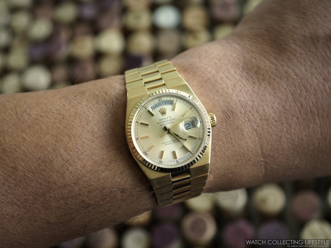 rolex oyster quartz date