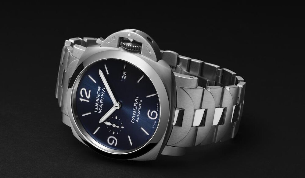 Panerai Luminor Marina Specchio Blue PAM 1316 with Redesigned Bracelet