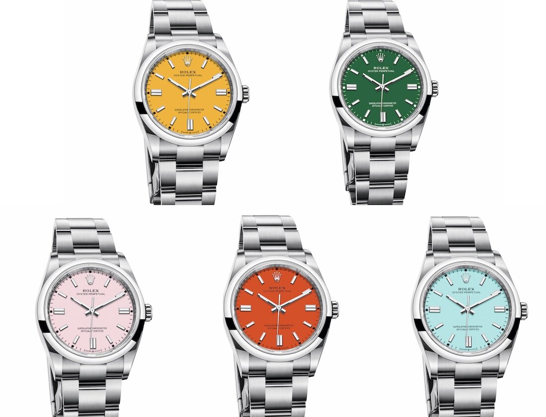 rolex colorful watch