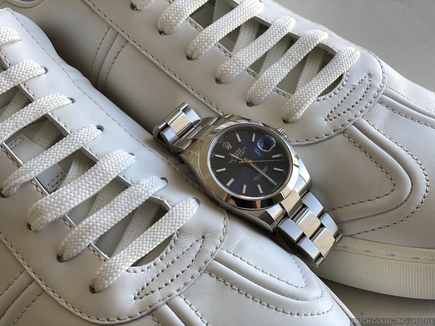 Undertrykke Frank Worthley Forkæle Experience: Valentino Garavani Flycrew Leather Sneakers. Better when Paired  with a Blue Rolex Datejust 41. — WATCH COLLECTING LIFESTYLE