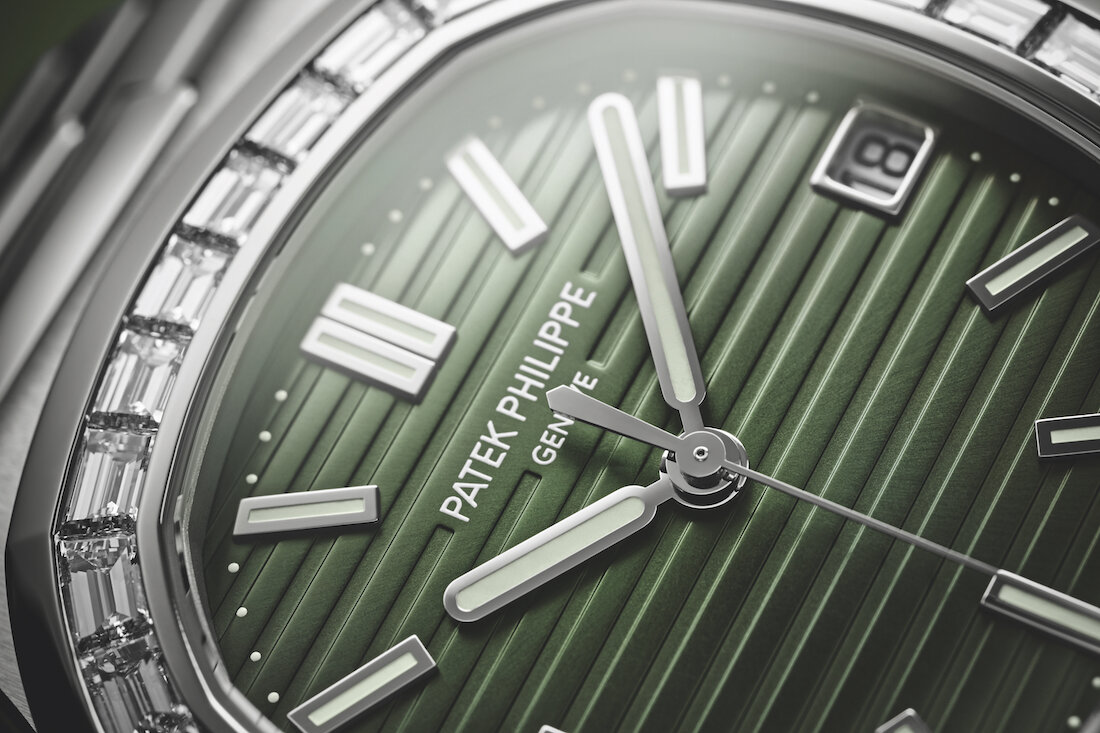 Patek Philippe Nautilus Diamond Green Dial Men's Watch 5711/1300A-001 -  Watches, Nautilus - Jomashop