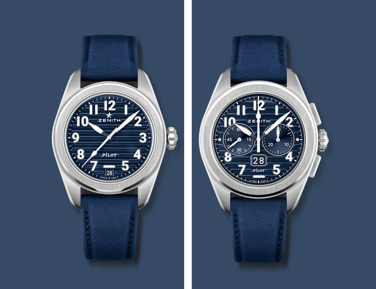 Introducing: Zenith Pilot Automatic and Pilot Big Date Flyback Boutique Edition with Blue Dial