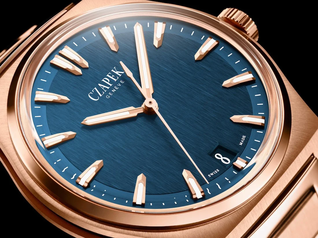 Introducing: Czapek & Cie Antarctique Mount Erebus Deep Blue. Rose Gold and Yellow Gold Limited Editions.