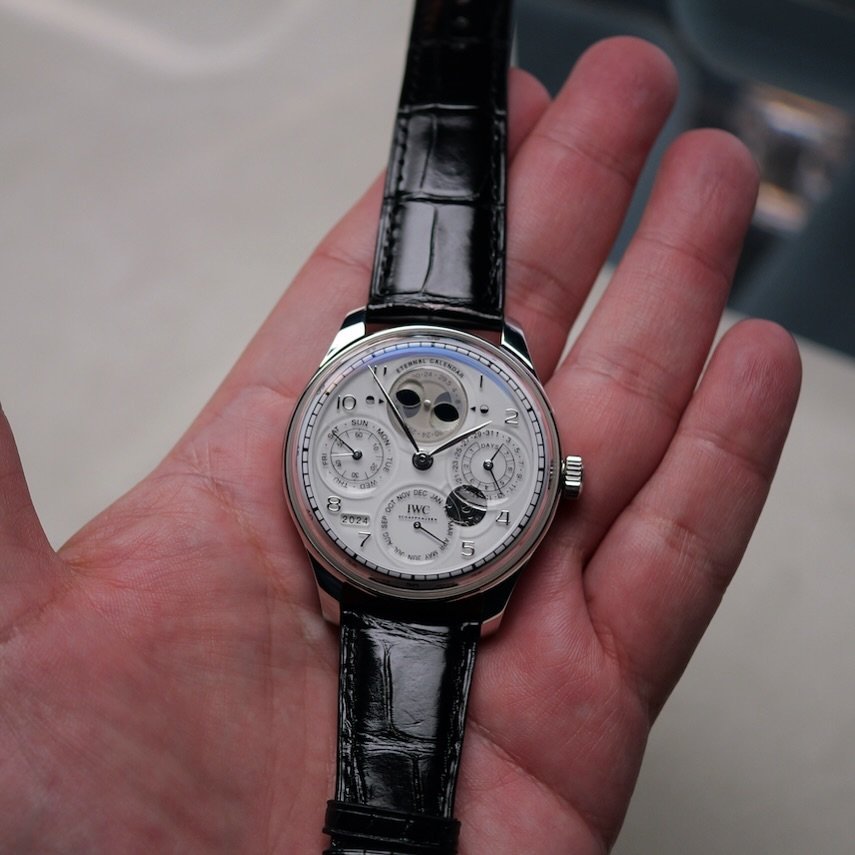 One of the most impressive and horologically advanced timepieces presented at Watches &amp; Wonders 2024 is the new @iwcwatches Portugieser Eternal Calendar. IWC now pushes the boundaries once again with its first secular perpetual calendar. In addit