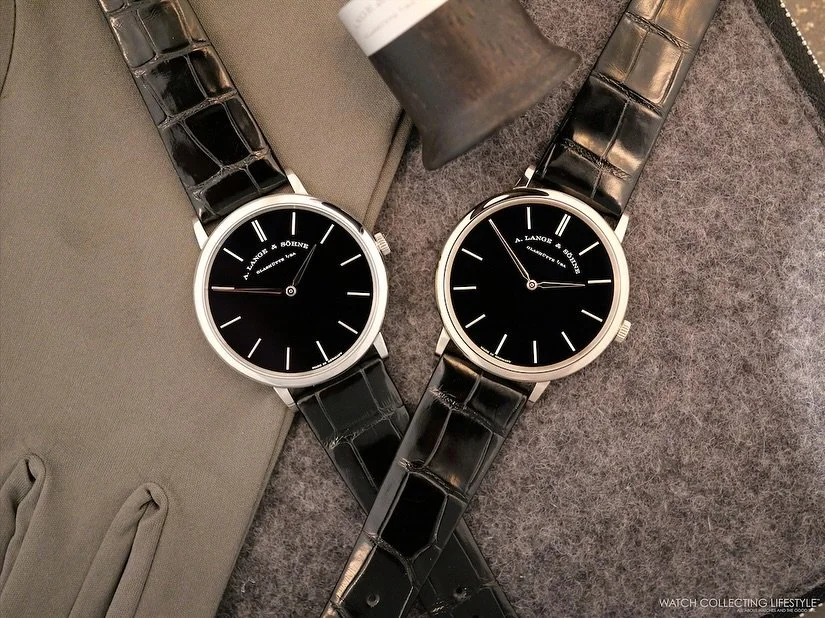 @alangesoehne marks a significant moment in the Saxonia Thin narrative with two special editions that unite the collection&rsquo;s minimalist design language with materials of exceptional rarity. Available in 200-piece limited editions in the manufac