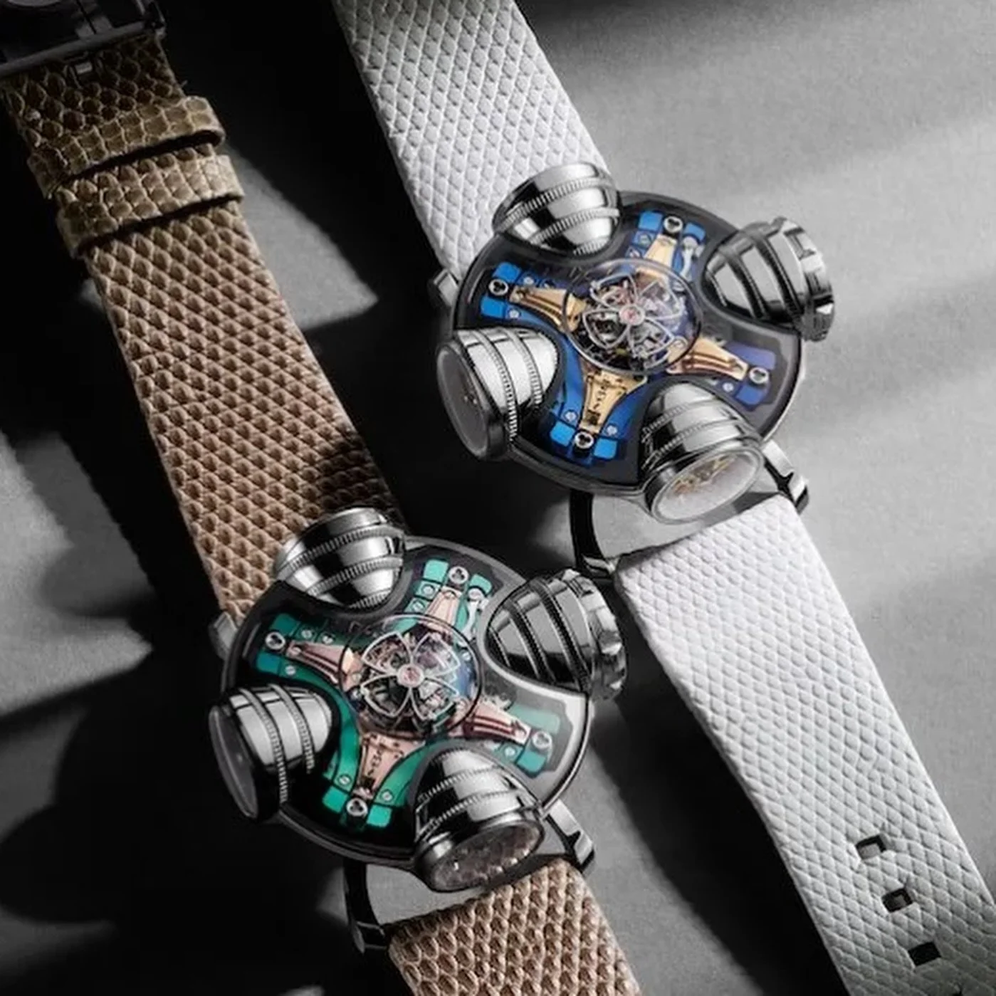 On the occasion of @dubaiwatchweek @mbandf presents the new HM11 Art Deco&mdash;limited to 20 pieces for MB&amp;F&rsquo;s 20th anniversary. This latest chapter reinterprets one of the brand&rsquo;s most architecturally ambitious creations through 193
