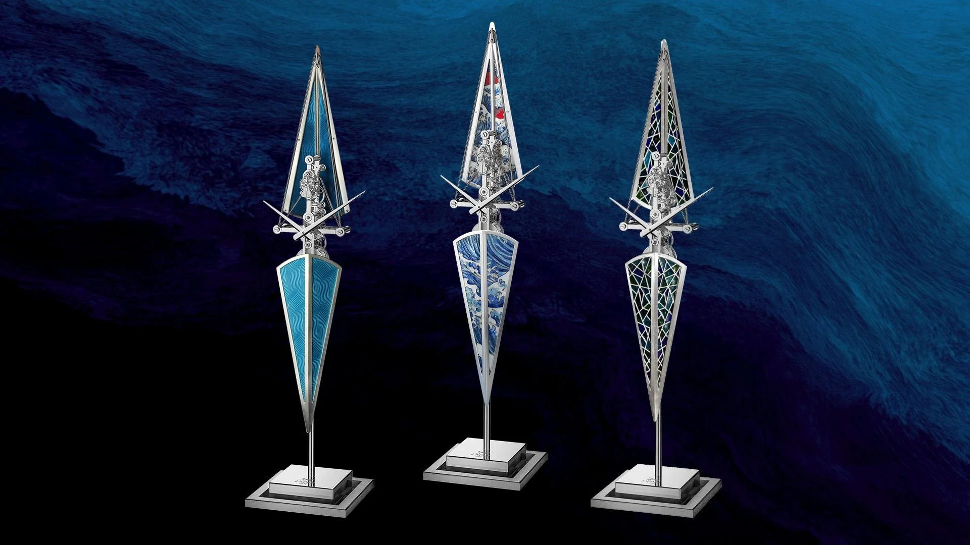 Introducing: L'Epée 1839 La Regatta Métiers d'Art Clocks—Where Grand Feu Enameling Meets Horological Grace