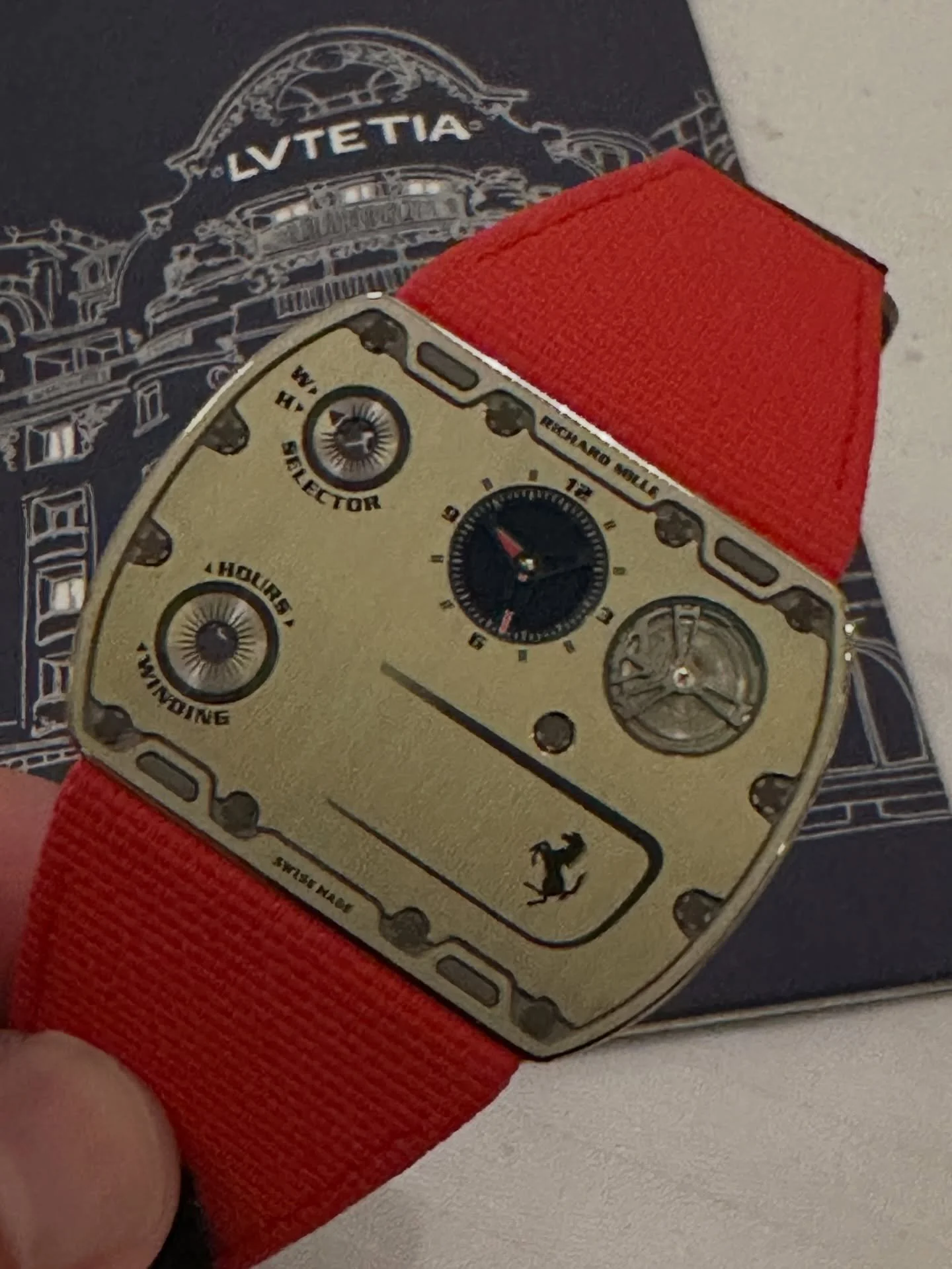 The @richardmille RM UP-01 at 1.75 mm thick and $1.8 Million USD. Levels in so many ways with the Thinnest wristwatch in the world.  #richardmille #richard #rmup01 #ferrari #richardmilleferrari