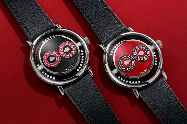 When M.A.D.Editions launched the M.A.D.2 in 2025; designer Eric Giroud&rsquo;s GPHG Petite Aiguille Prize-winning tribute to 1990s club culture arrived in Green and Orange. For 2026, the collection goes darker and more charged with two new editions i